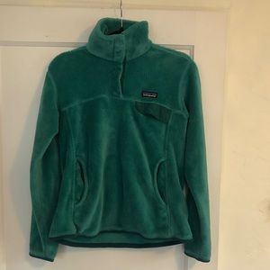 Womens teal Patagonia fleece size M